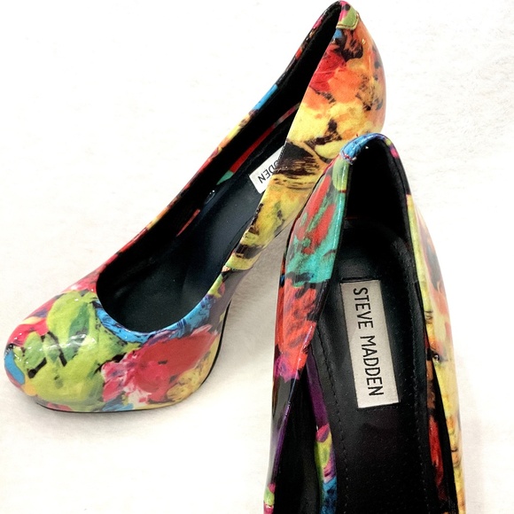 Steve Madden NALA Stiletto High Heel Patent Leather platform Pumps Sz 9.5 - Picture 14 of 16